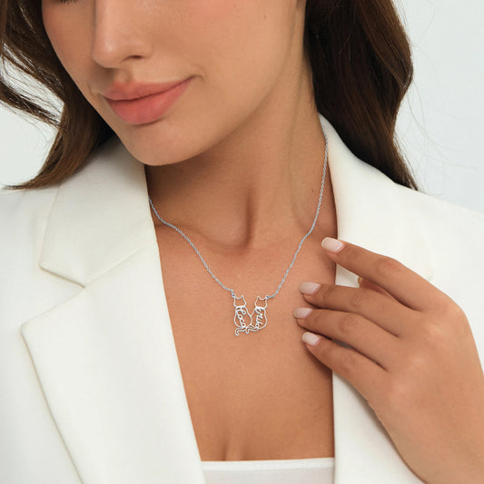 Spersonalizowany naszyjnik z imieniem kota