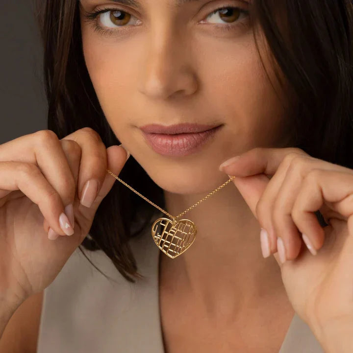 Spersonalizowany naszyjnik z mapą