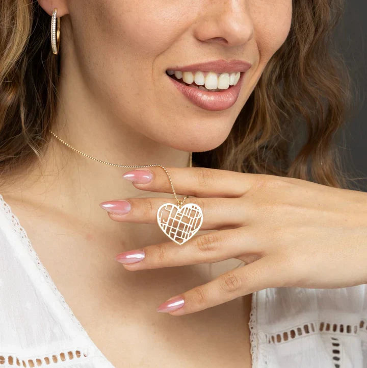 Spersonalizowany naszyjnik z mapą