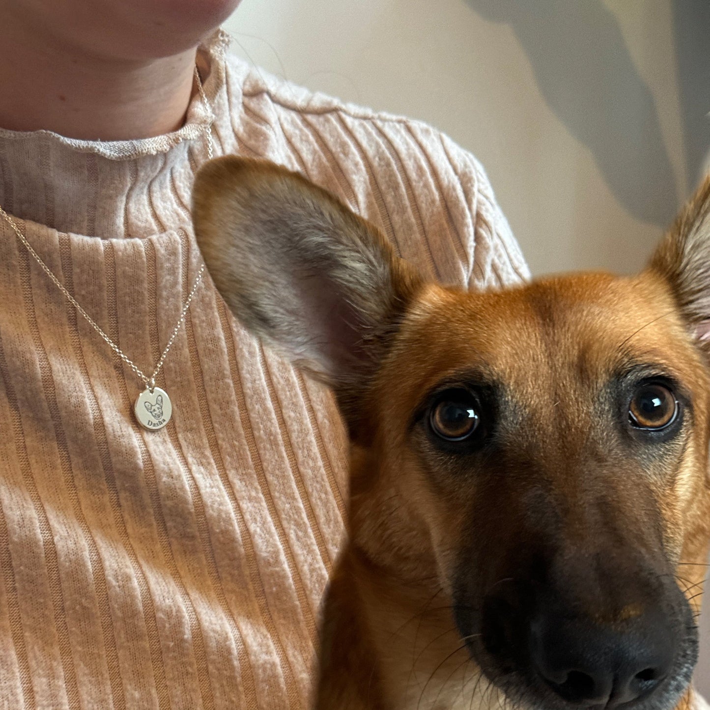 Spersonalizowany naszyjnik z wizerunkiem pupila