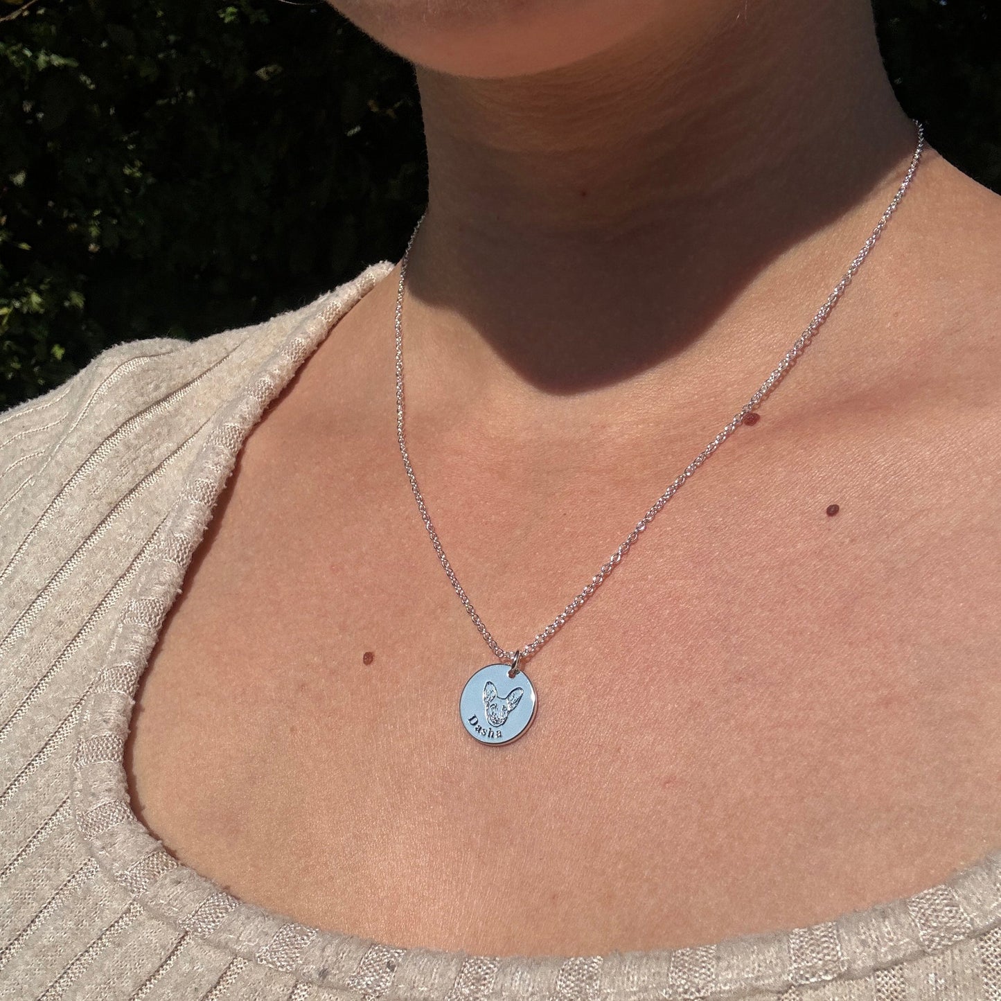 Spersonalizowany naszyjnik z wizerunkiem pupila