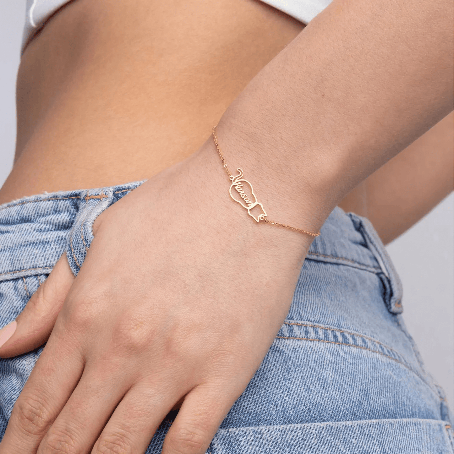 Spersonalizowana bransoletka z imieniem kota