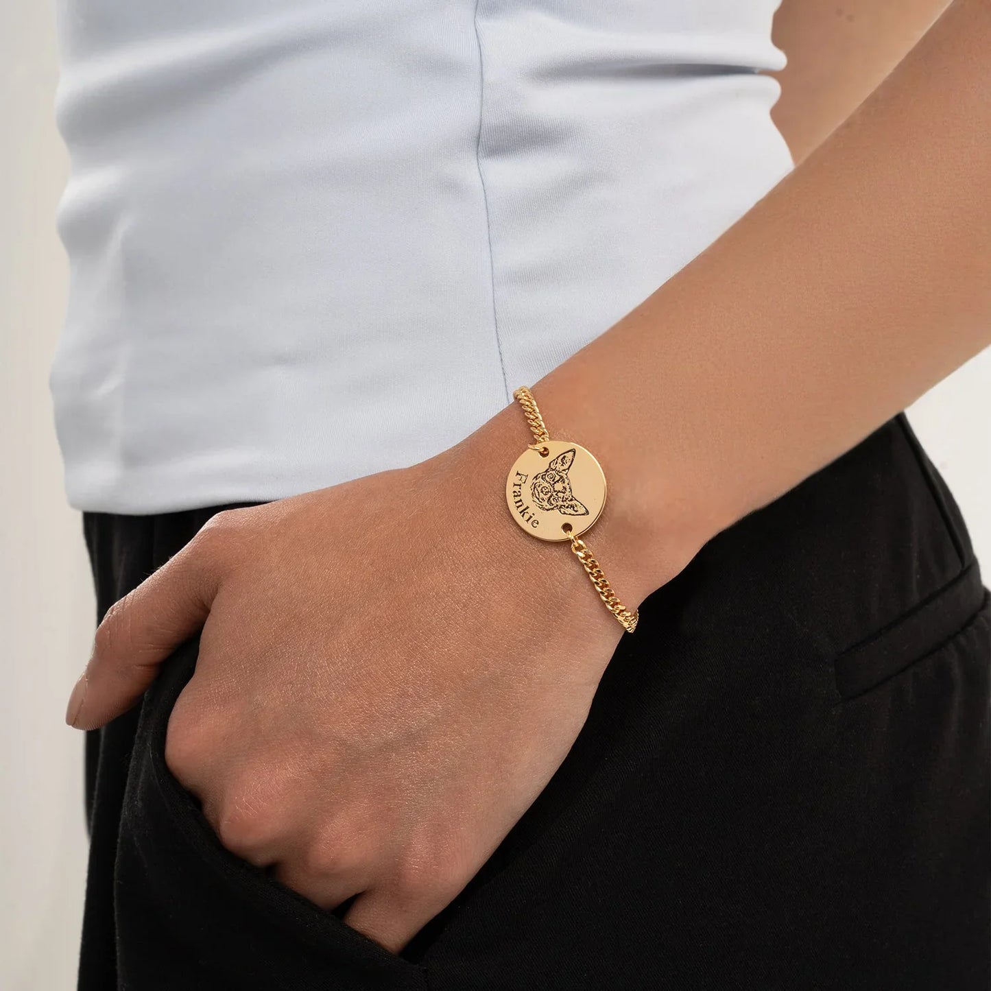 Spersonalizowana bransoletka z wizerunkiem pupila